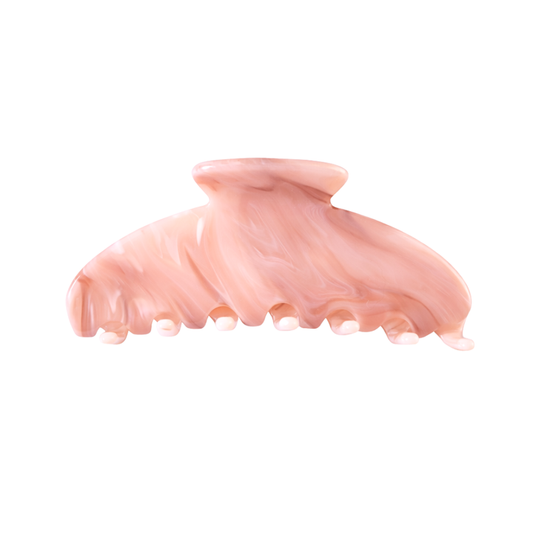 ROUNDED CLAW CLIP - PINK CHIFFON