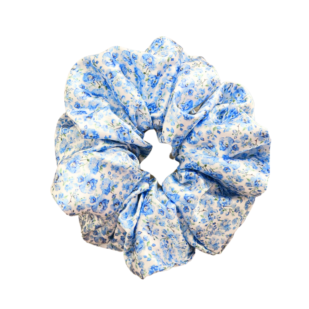 FORGET ME NOT - Printed Silk Scrunchie