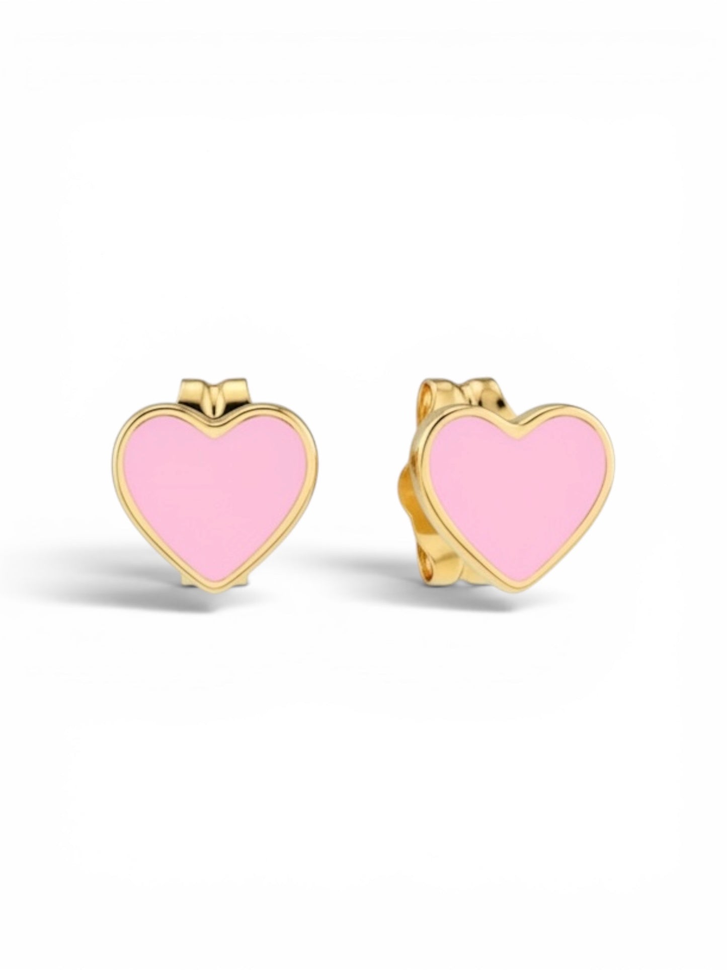 Heart Enamel Studs