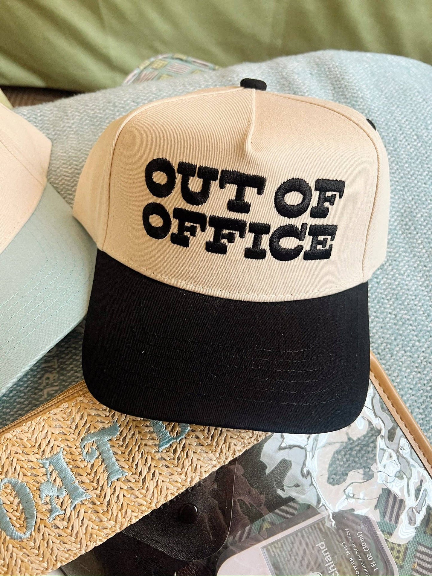 Out of Office - Vintage Trucker Hat: Black