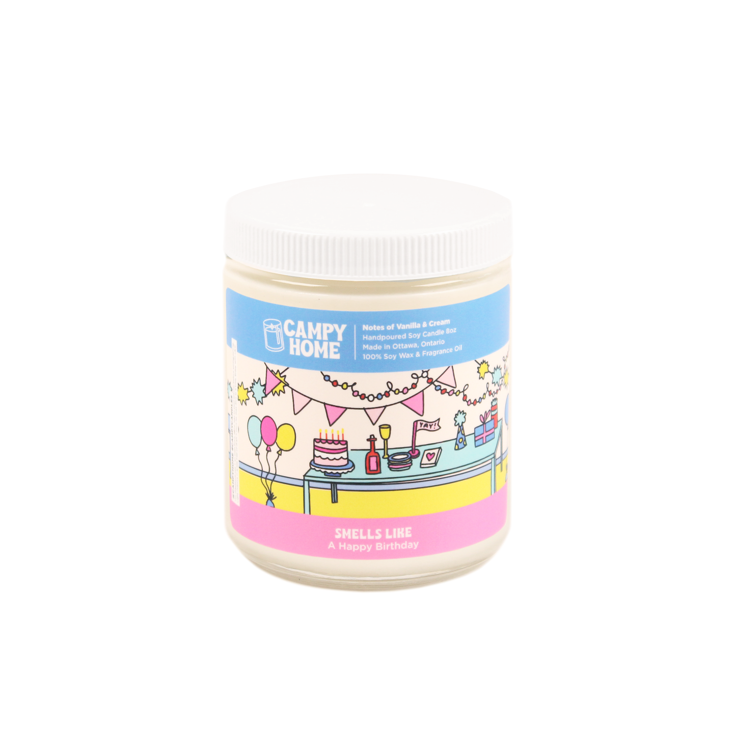 A Happy Birthday- Vanilla and Cream candle - soy wax, birthday, gift