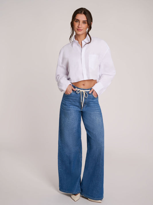 LILY WIDE - HIGH RISE JEAN / CROCUS
