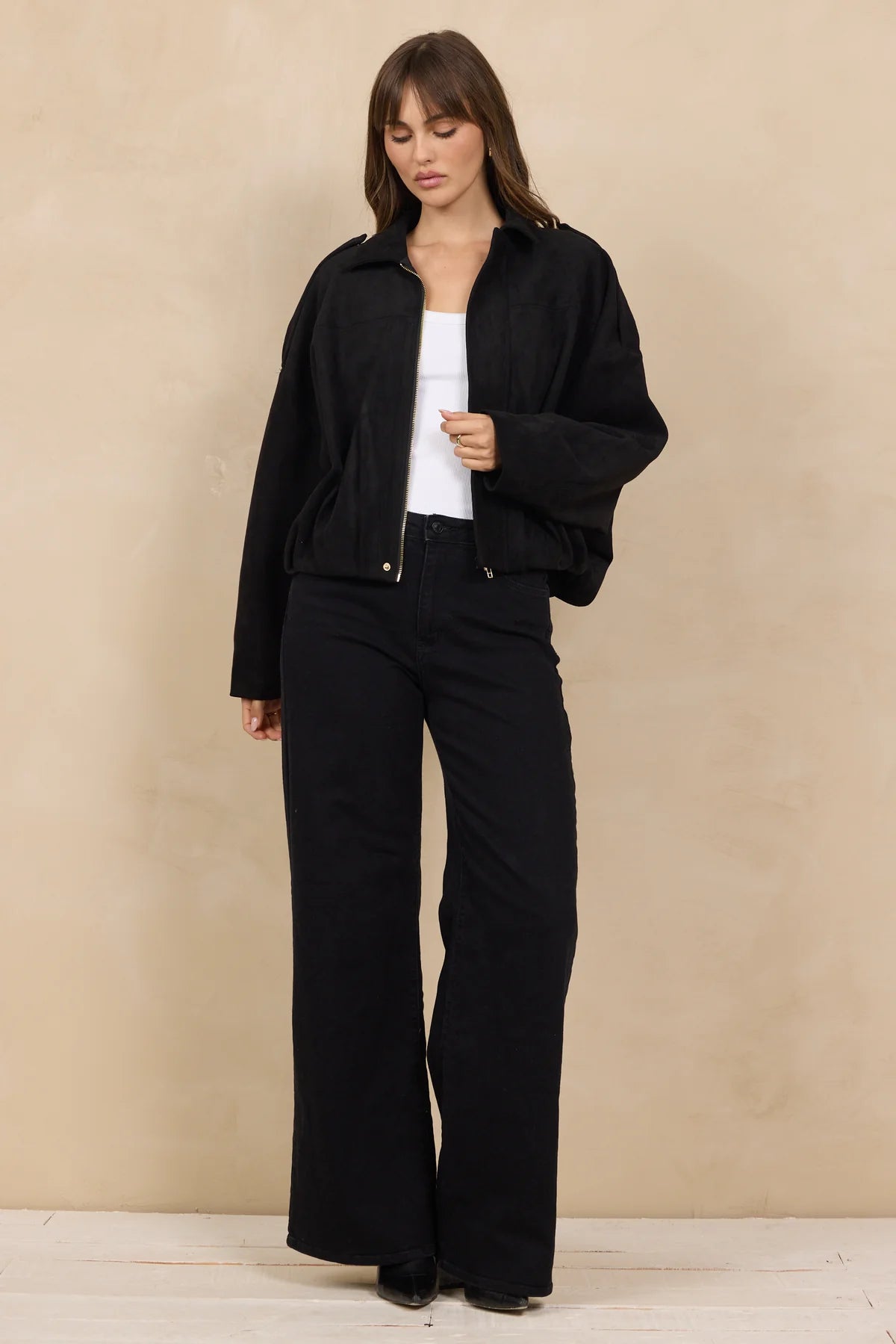 Elani Faux Suede Jacket