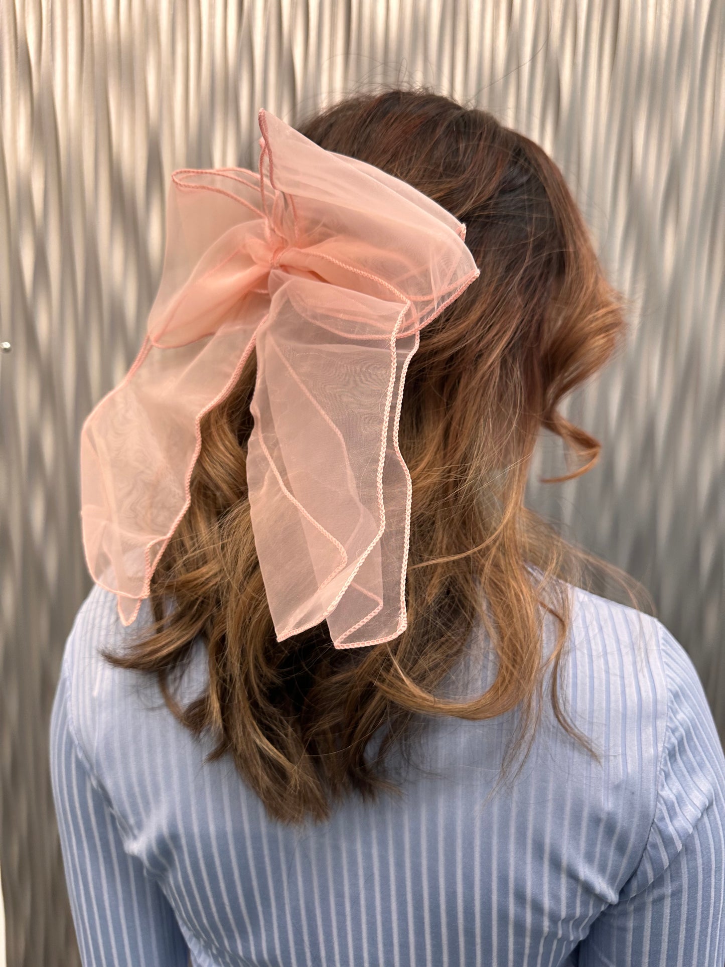 Organza Cloud Bow Barrette Hair Clip