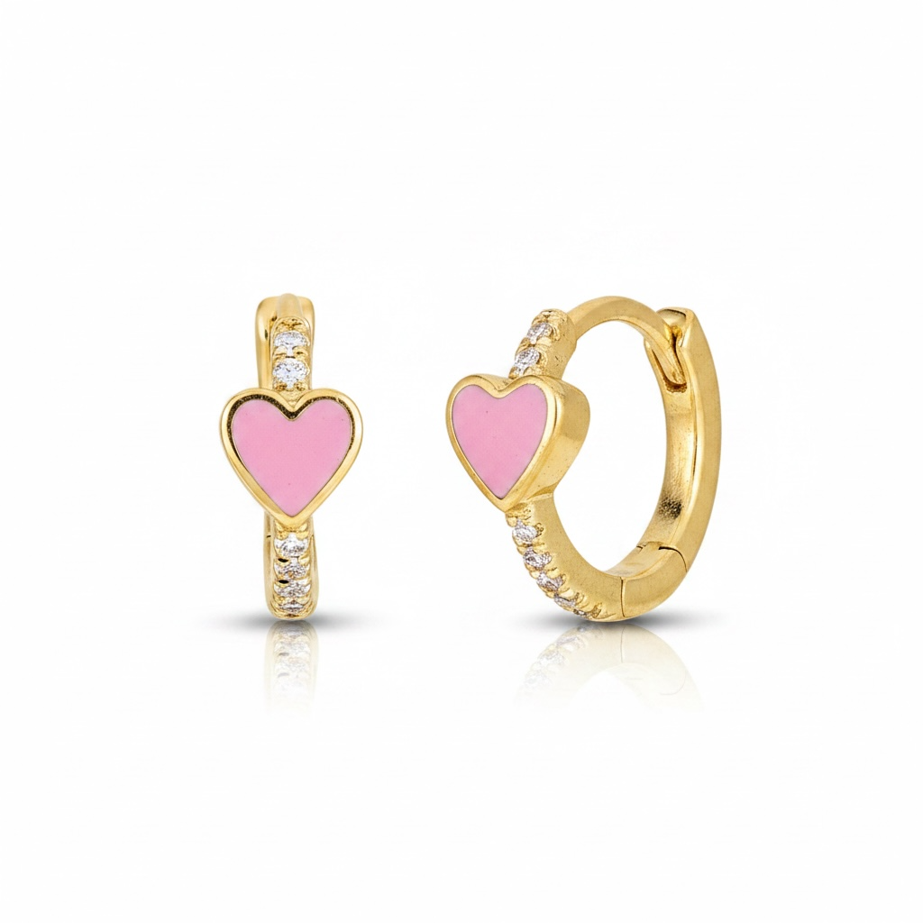 Heart Huggy Earrings