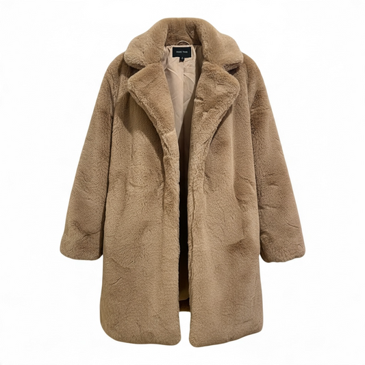Mid Length Faux Fur Coat