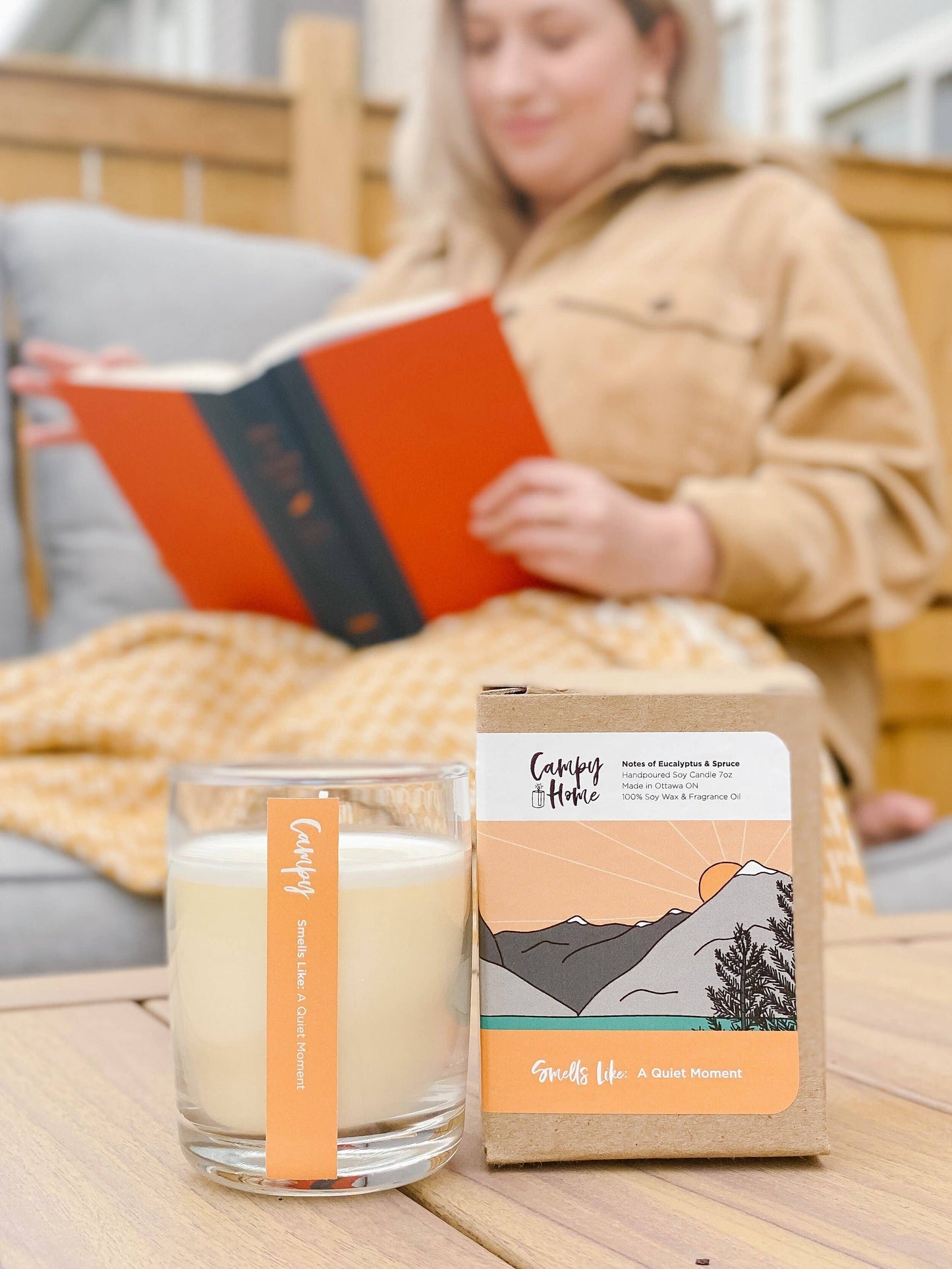 Eucalyptus and spruce candle - eco soy wax