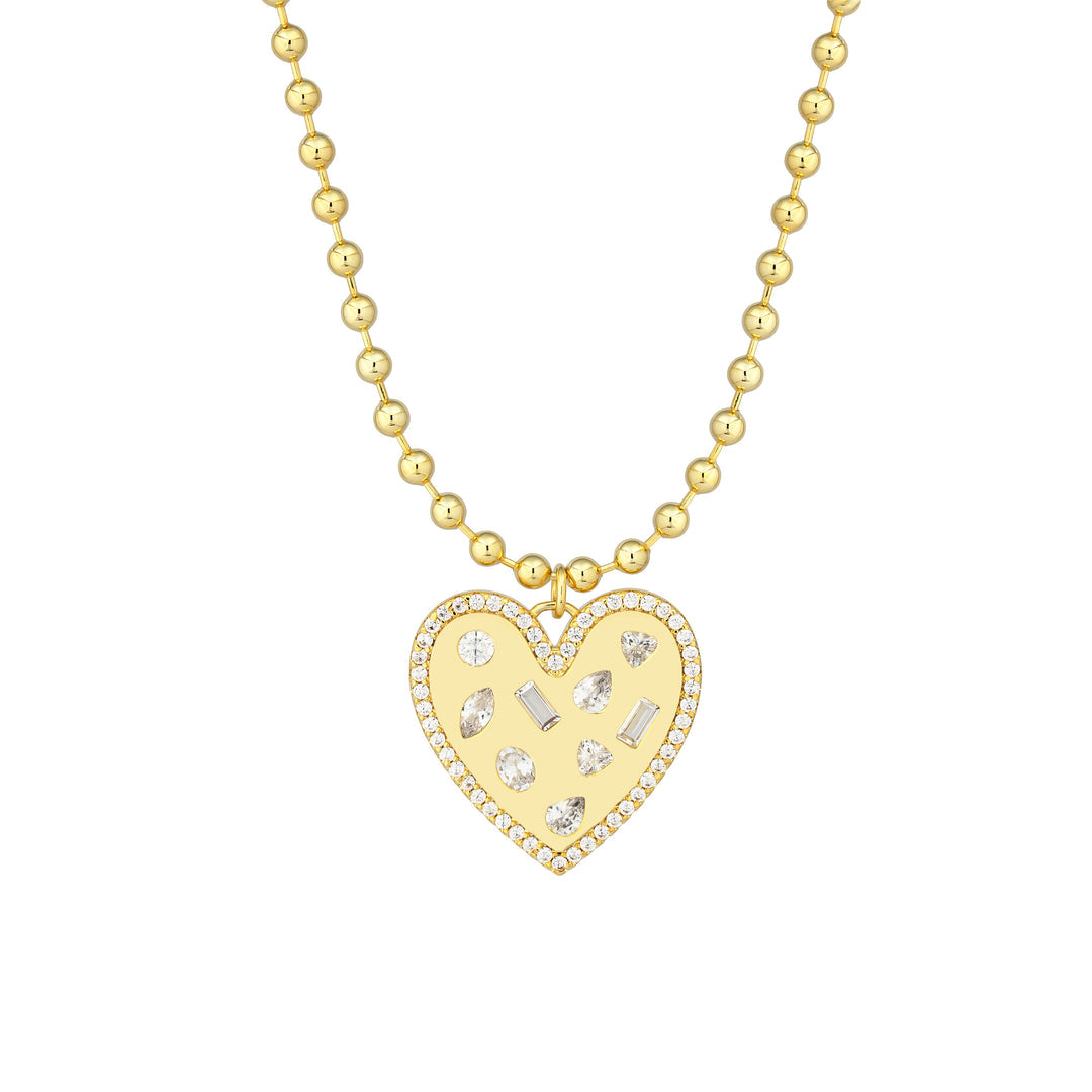 Confetti Heart Necklace