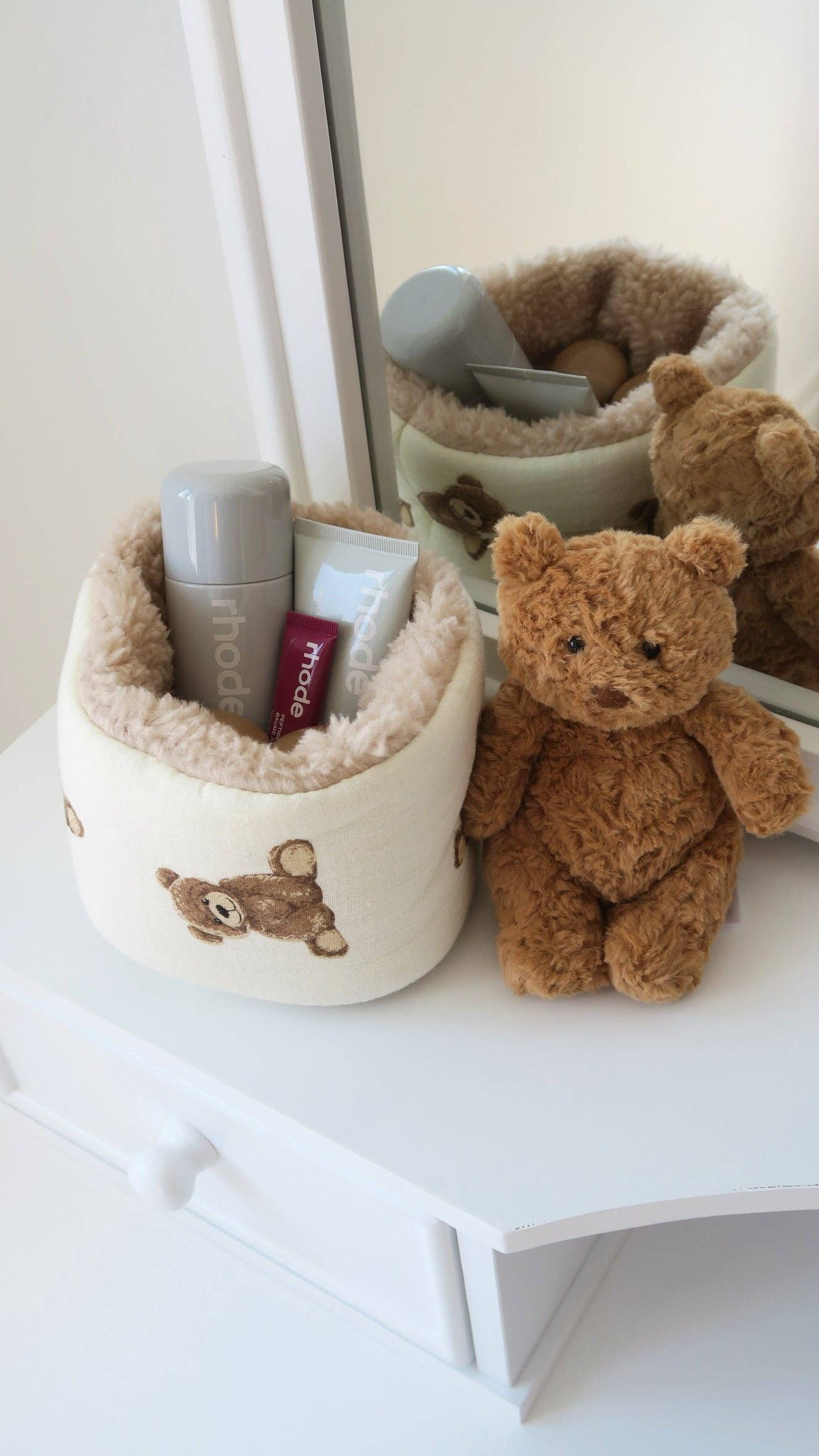 SMALL PUFF BUCKET ORGANIZER - BEARY SOFT