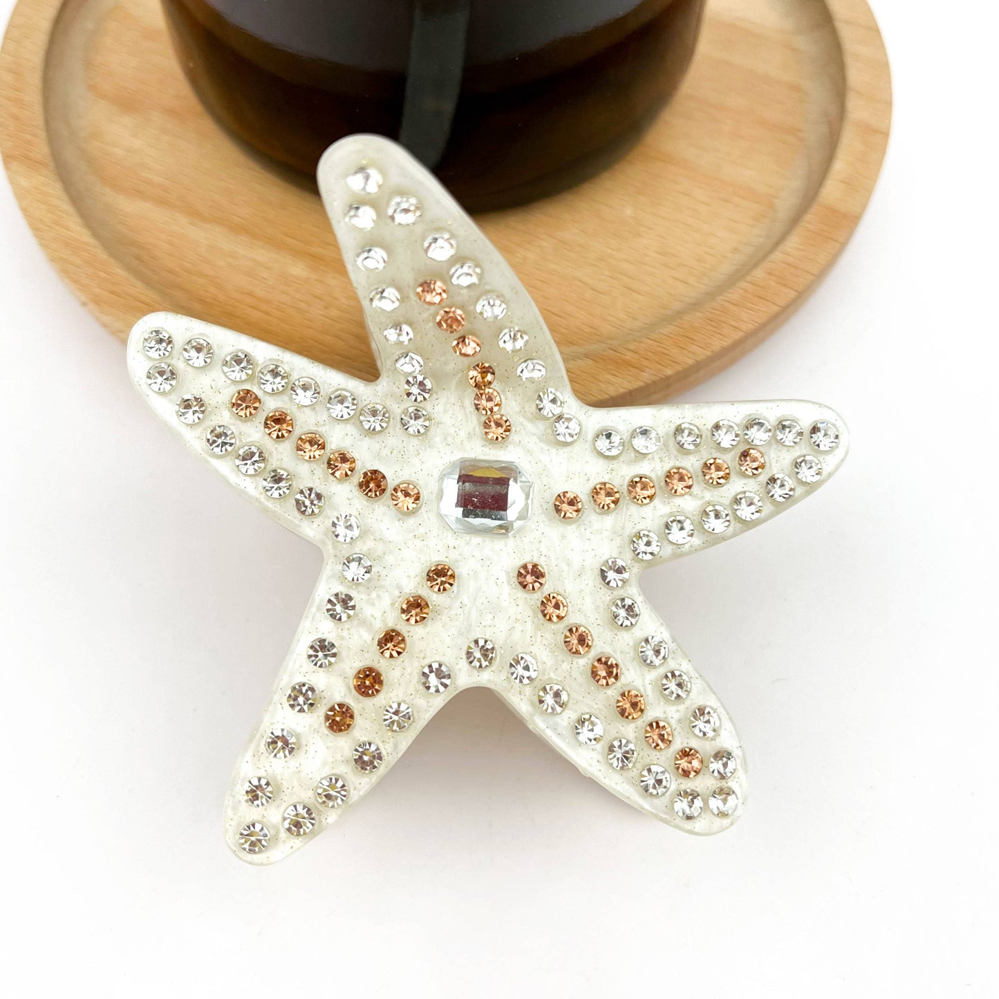 Crystal Starfish Claw Clip