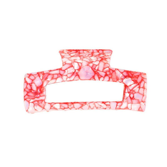 SQUARE CLAW CLIP - VALENTINE