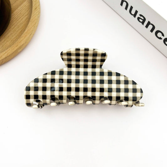 Gingham Hair Clip