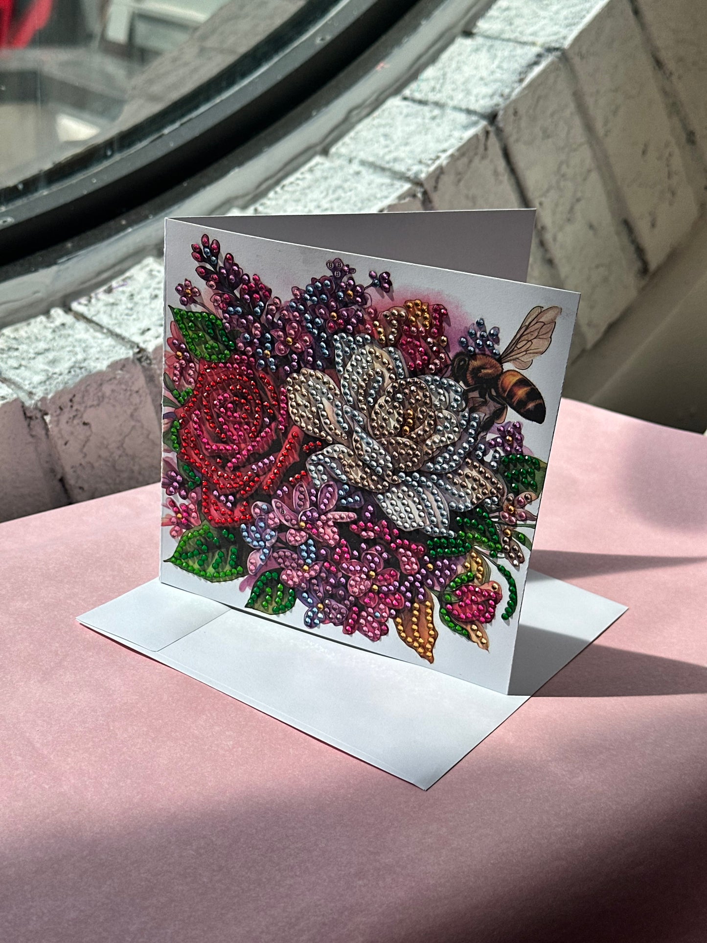 Handmade Crystal Blank Greeting Cards
