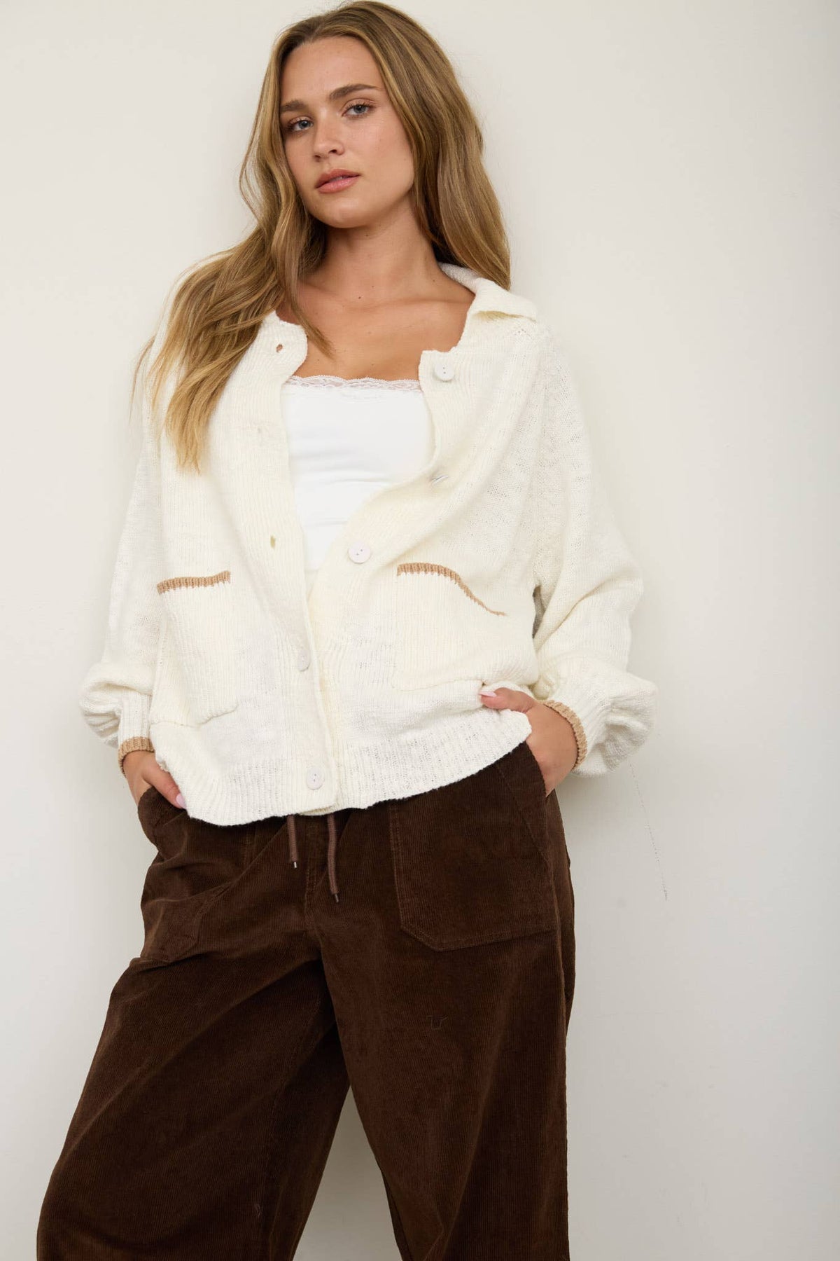 IVORY Puppy Cardigan