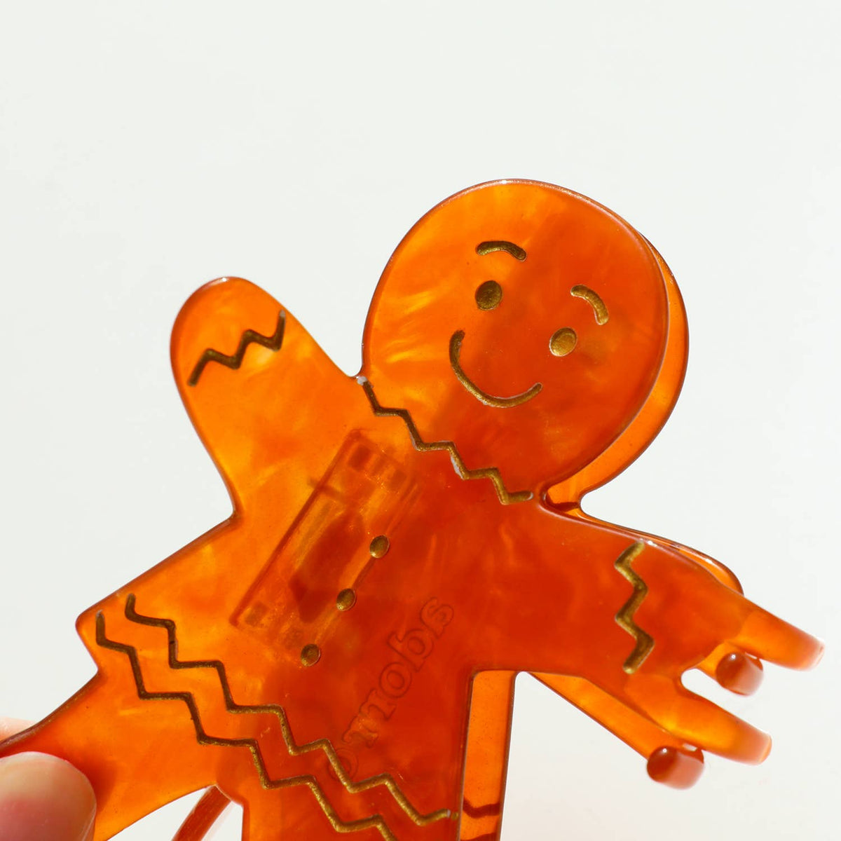 Gingerbread Man and Lady | Holiday Claw Clips