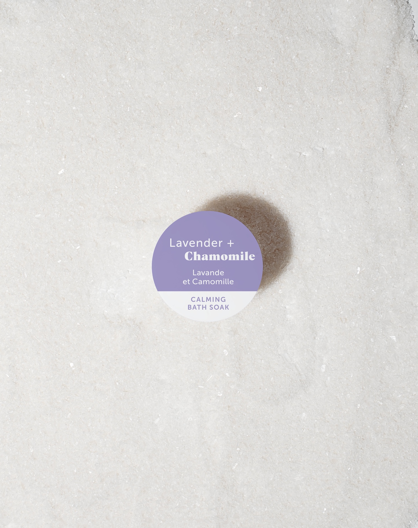 Lavender + Chamomile Calming Bath Soak: 14oz