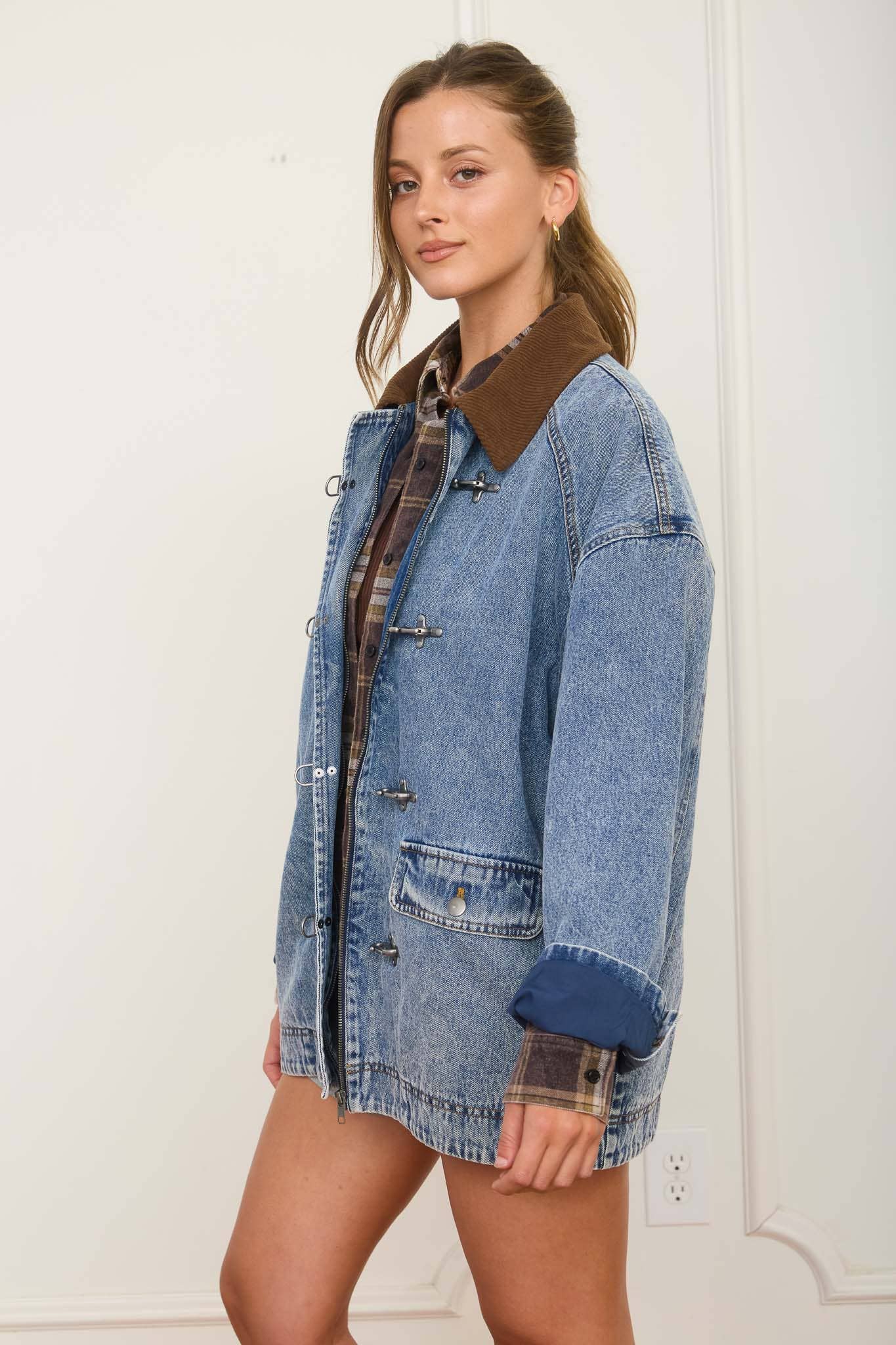 Take a Hike Denim Trucker Jacket
