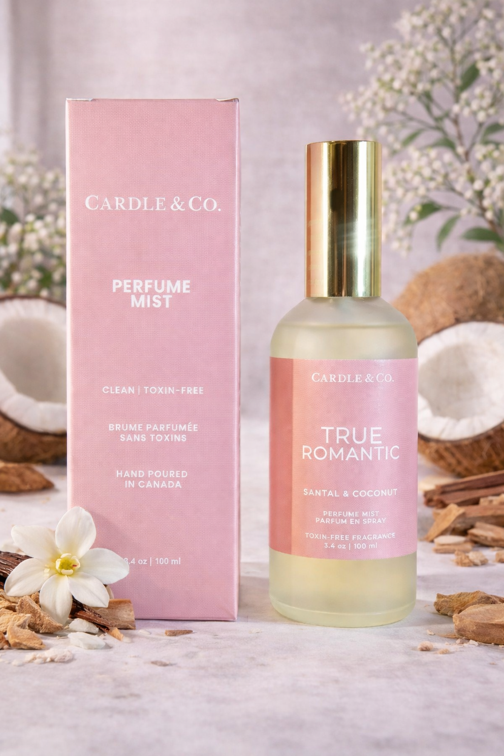 Perfume Mist: True Romantic (Santal & Coconut)