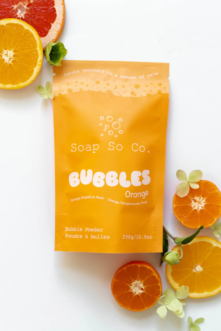 Soap So Co. Orange Bubble Powder