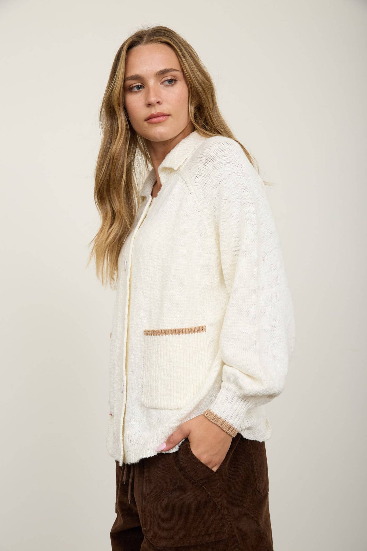 IVORY Puppy Cardigan