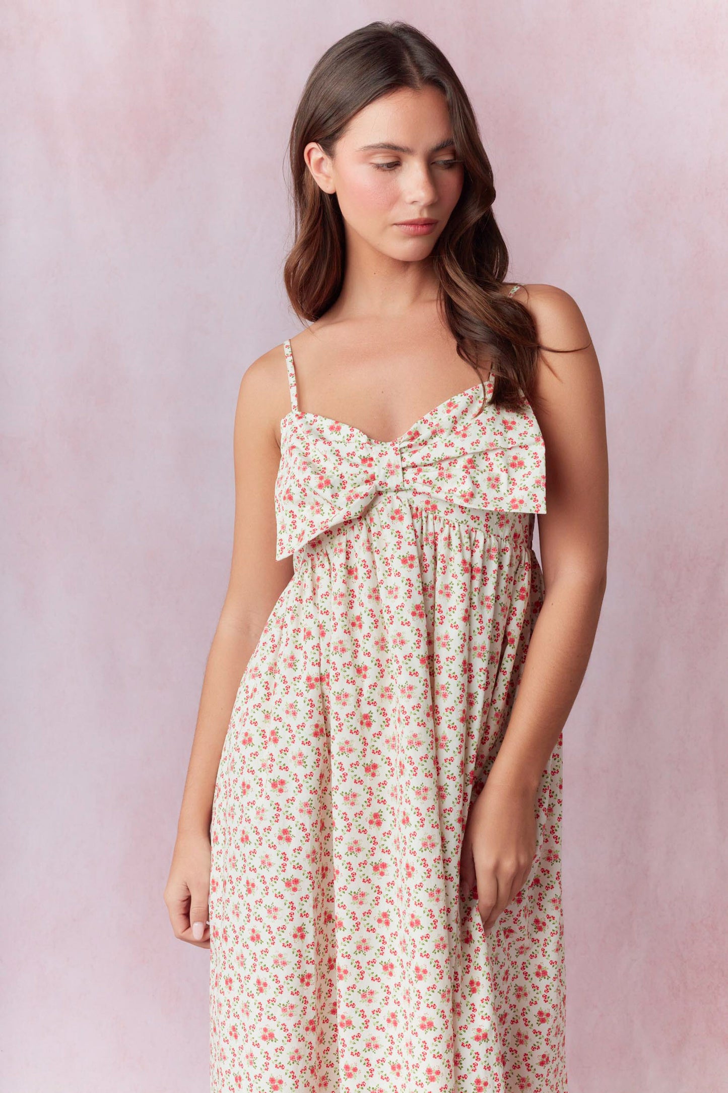 Picnic Midi Bow Dress
