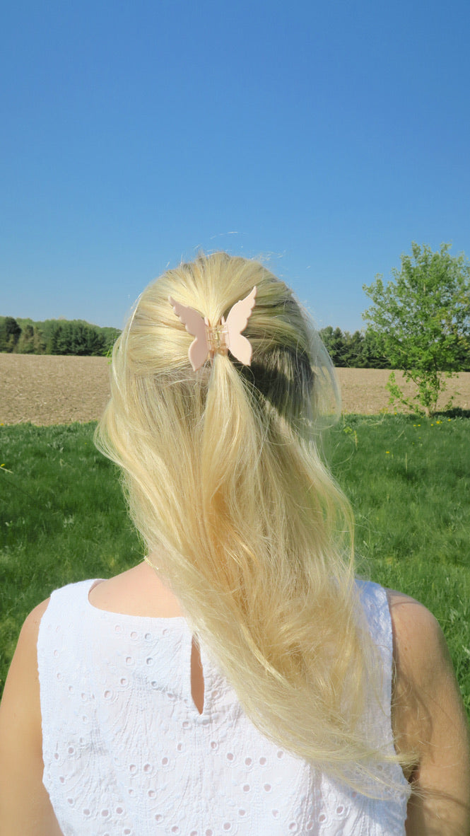 Butterfly Clip Pink