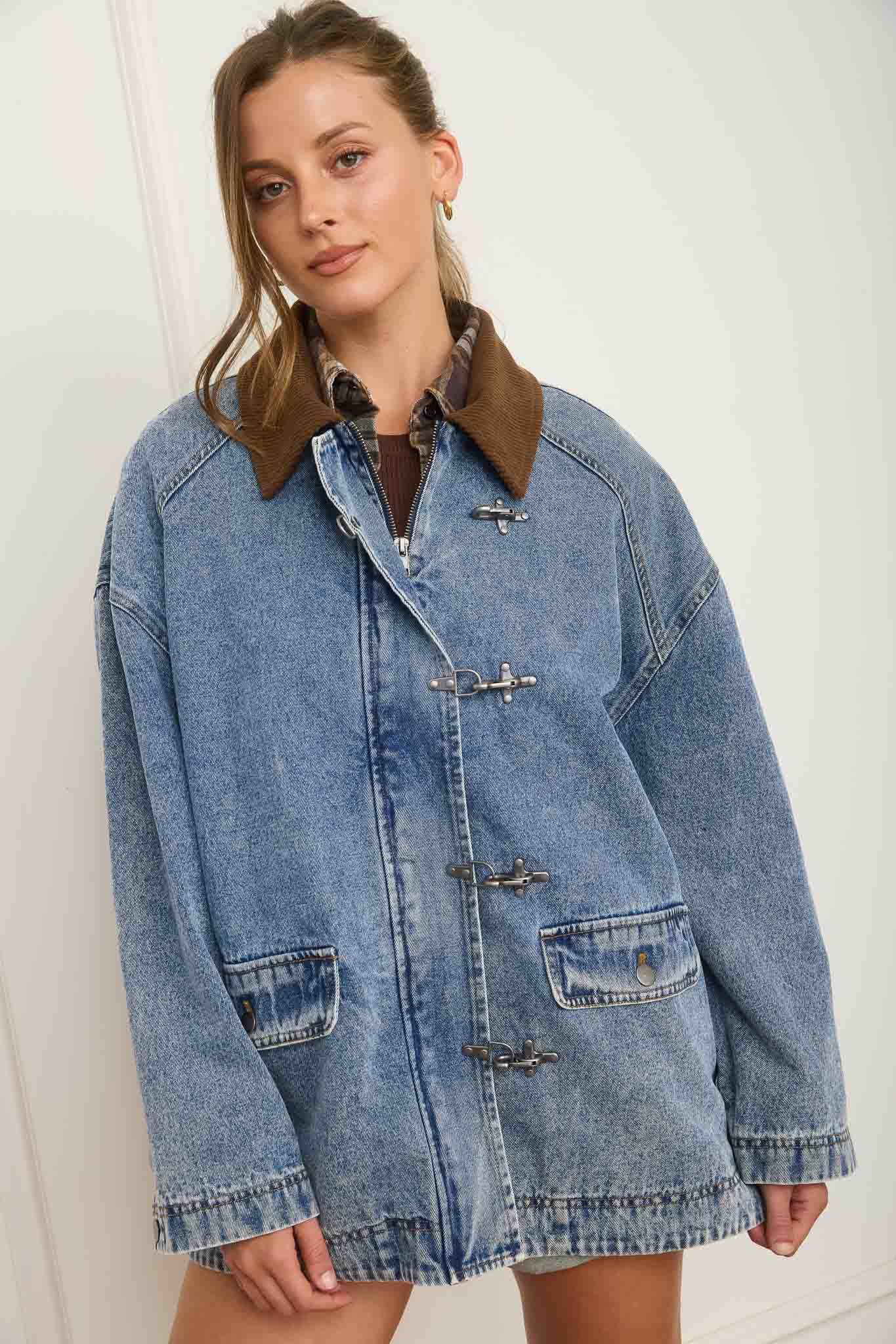 Take a Hike Denim Trucker Jacket