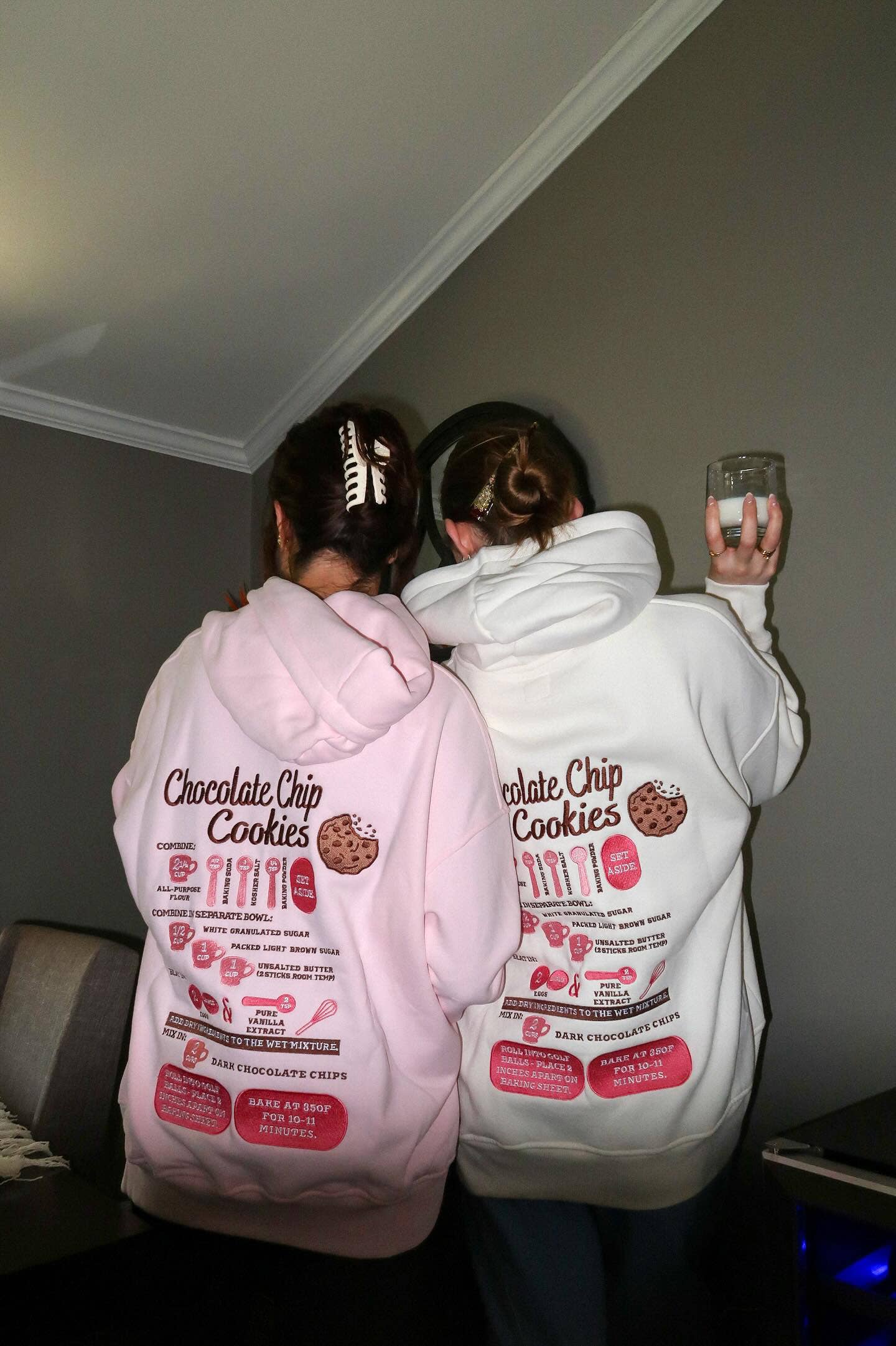 Chocolate Chip Cookie Recipe Embroider Hoodie