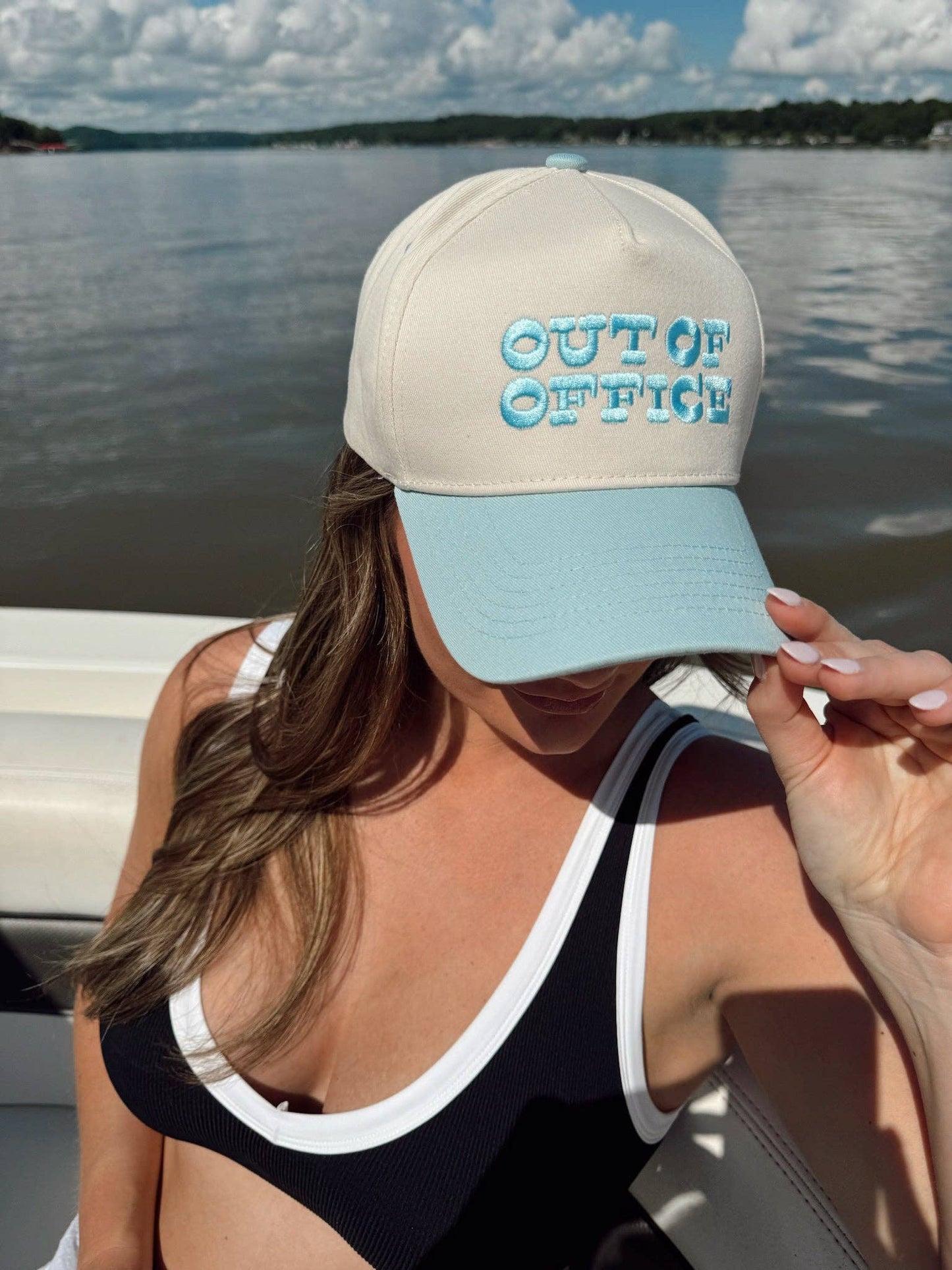Out of Office - Vintage Trucker Hat: Black