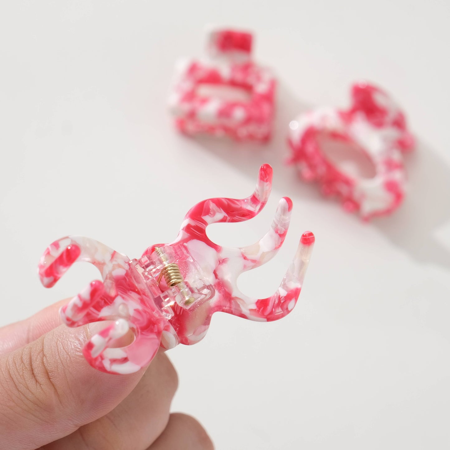 Crushed Peppermint | Mini Claw Clips
