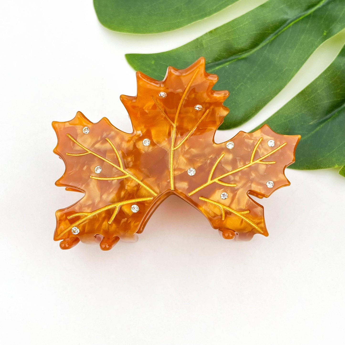Eco friendly Maple Leaf Hair Claw Hair Clip