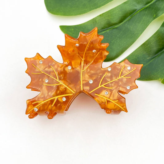 Eco friendly Maple Leaf Hair Claw Hair Clip