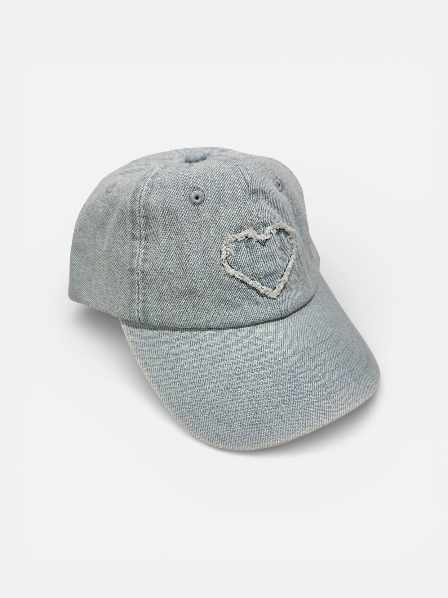 Denim Cap with Heart