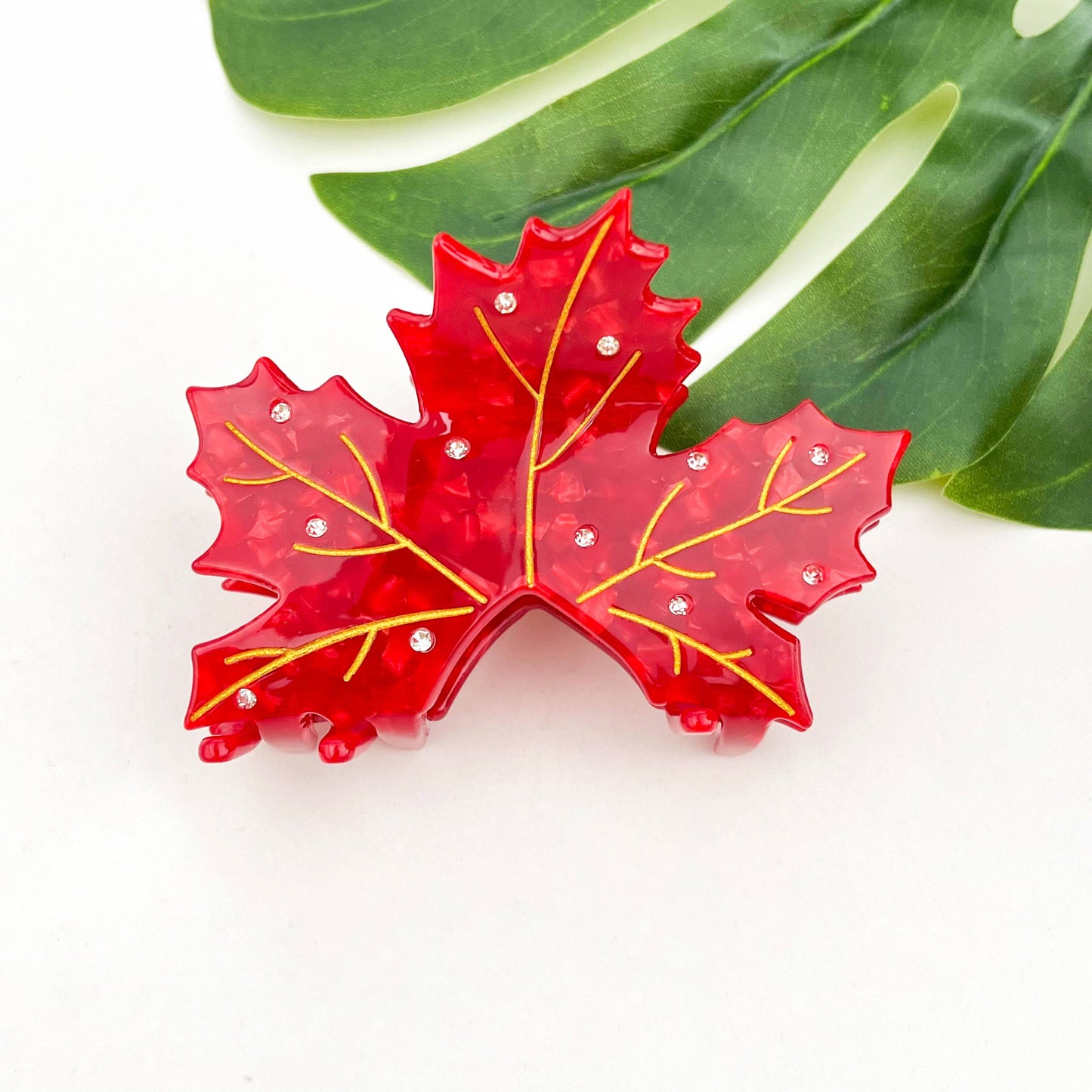 Eco friendly Maple Leaf Hair Claw Hair Clip