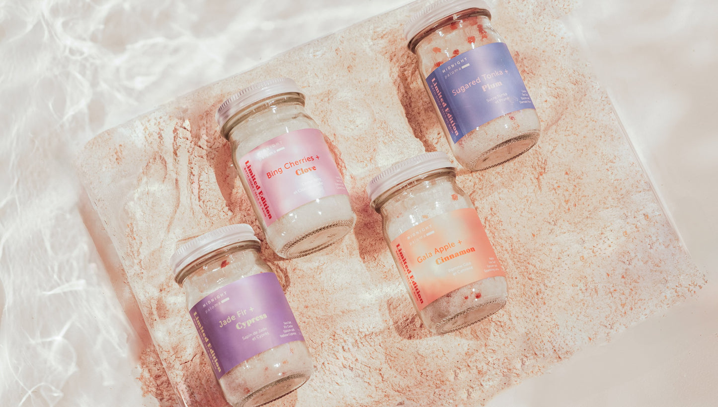 Midnight Paloma- Mini Quartet Bath Soak Set