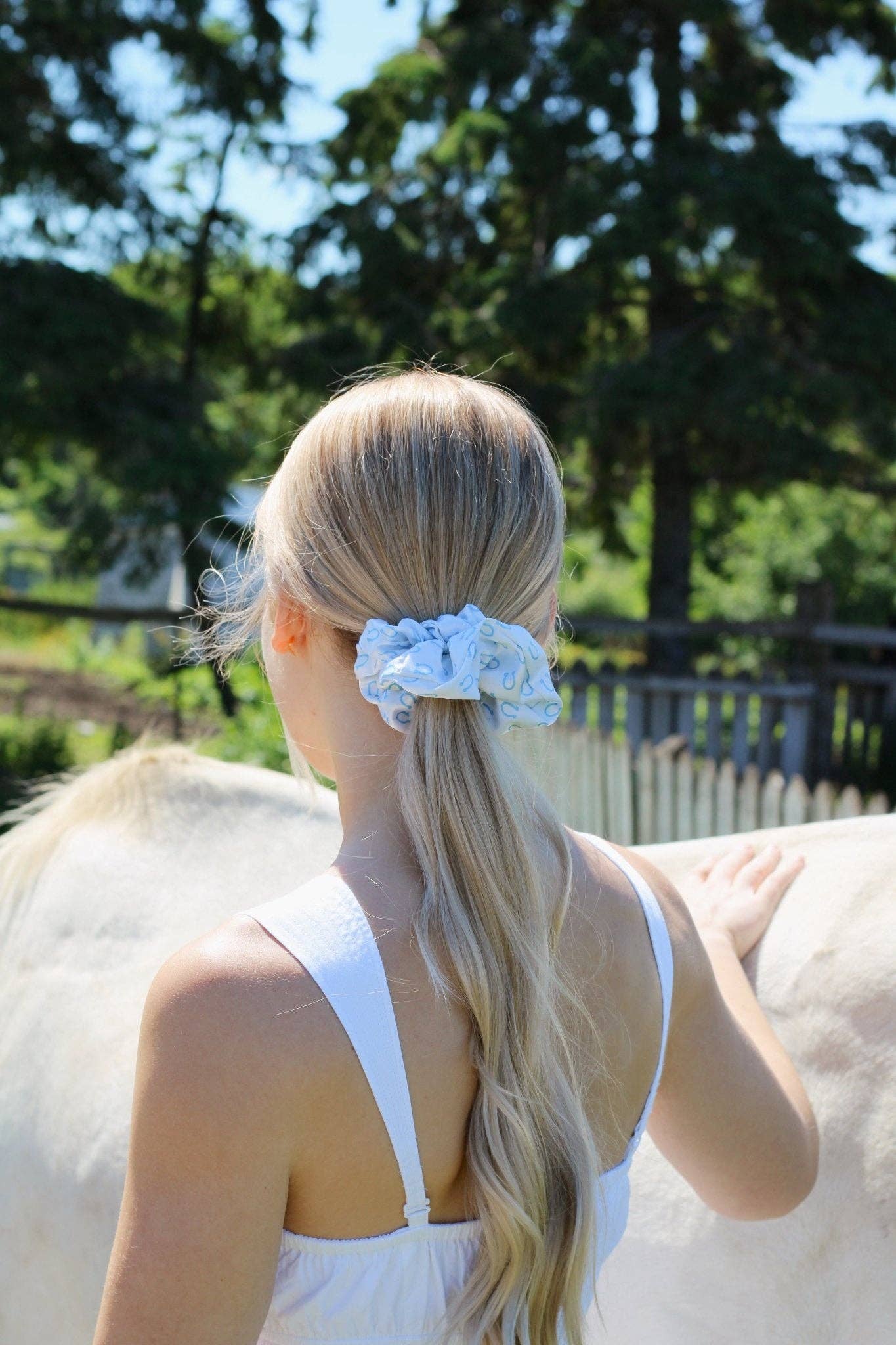 LUCKY YOU - Printed Silk Scrunchie