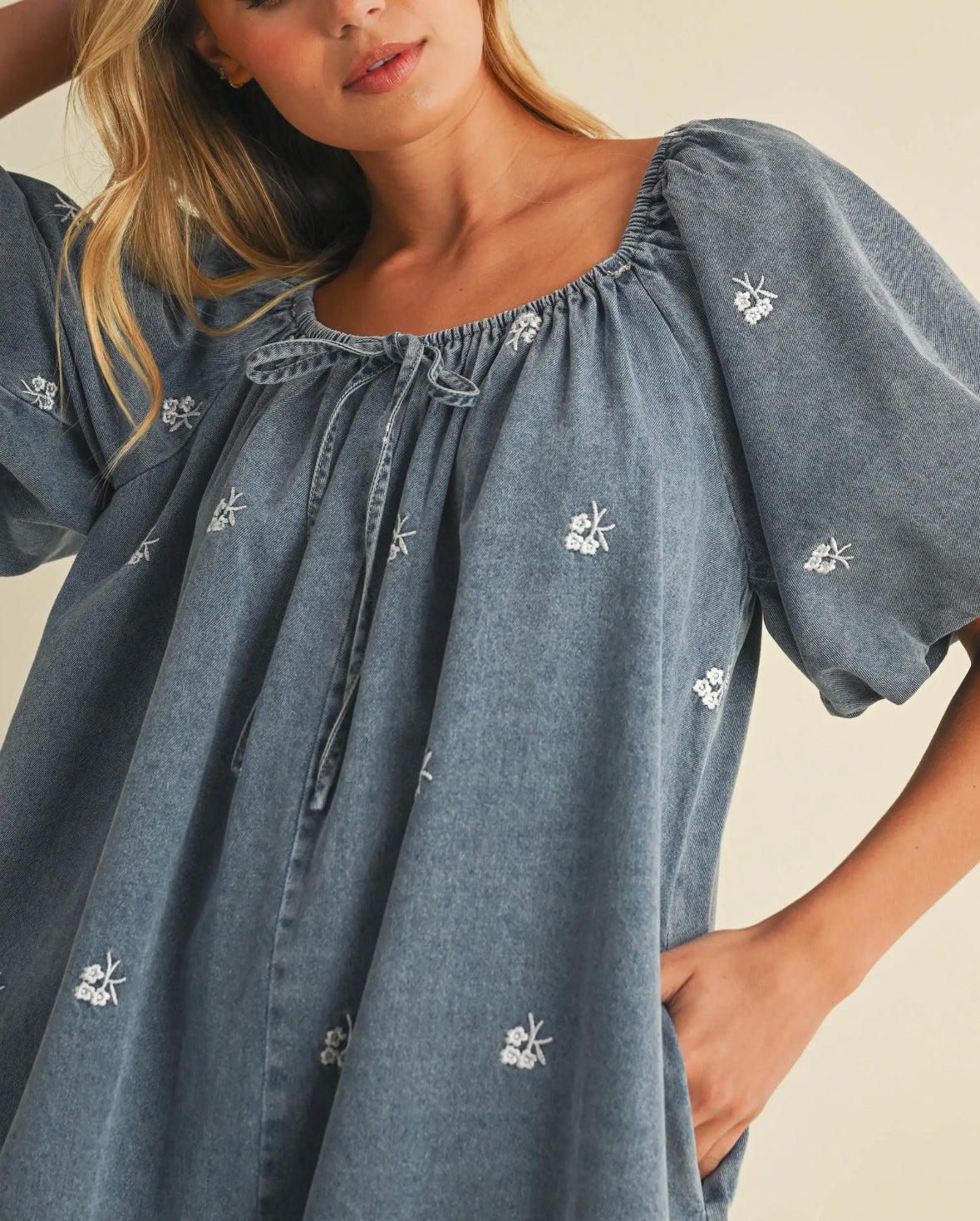 Daisy Dreams Denim Romper