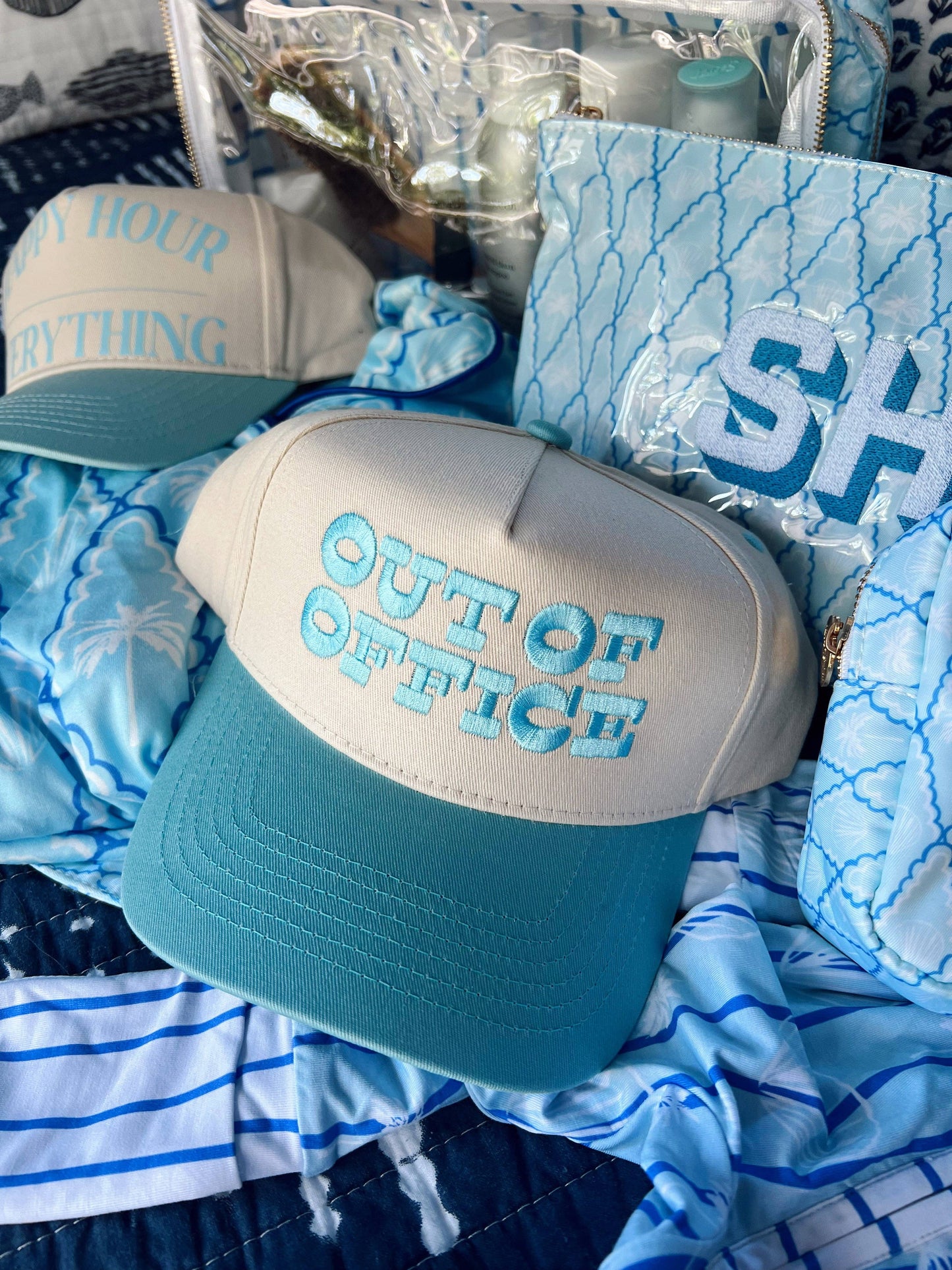 Out of Office - Vintage Trucker Hat: Black