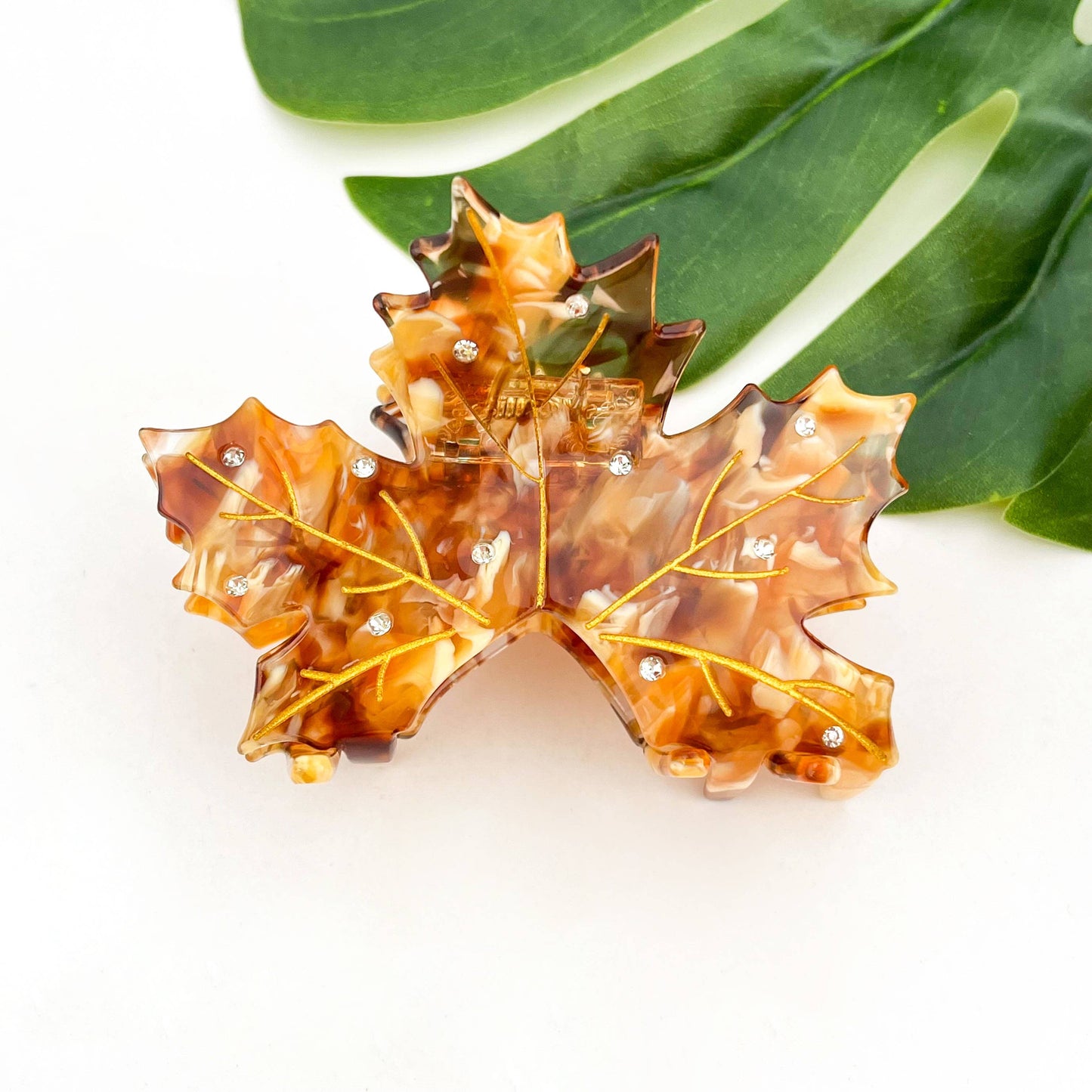 Eco friendly Maple Leaf Hair Claw Hair Clip