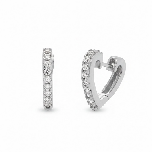 Heart Huggy Hoops