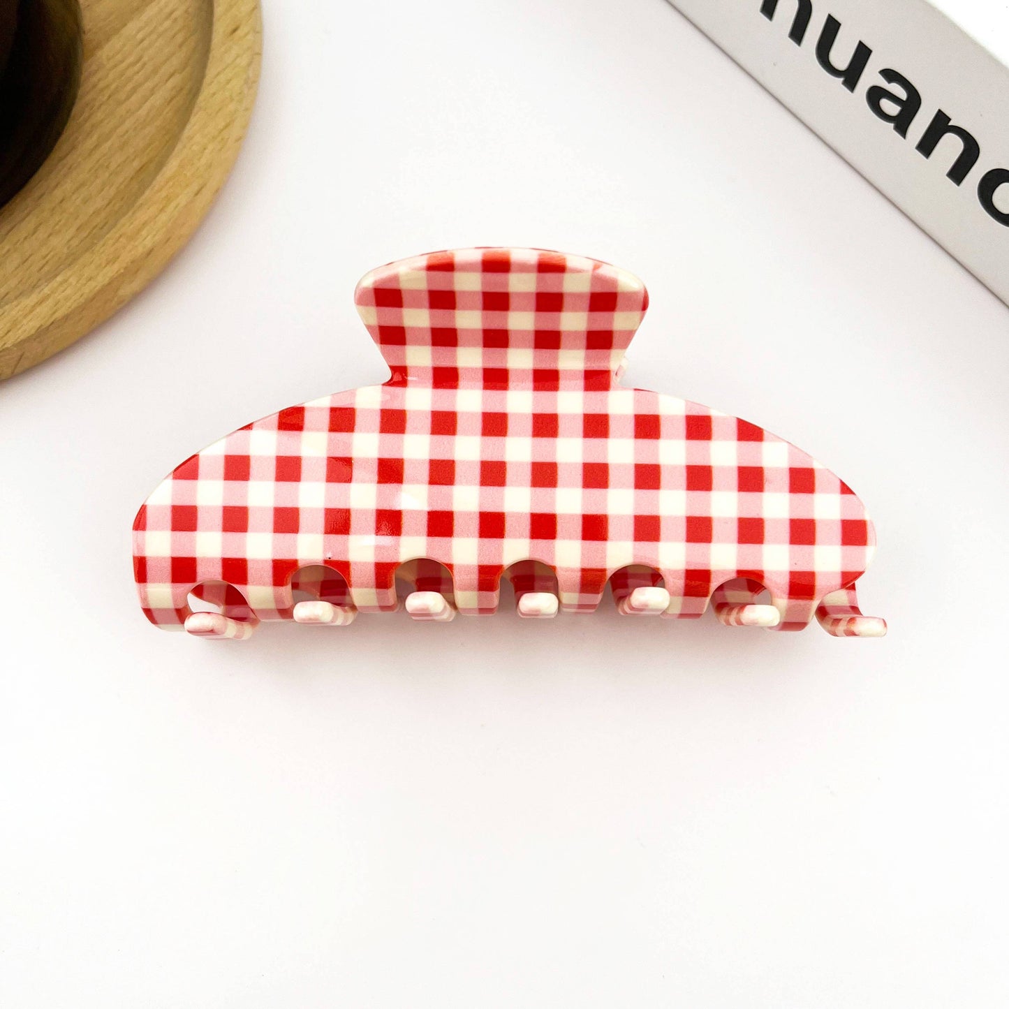 Gingham Hair Clip