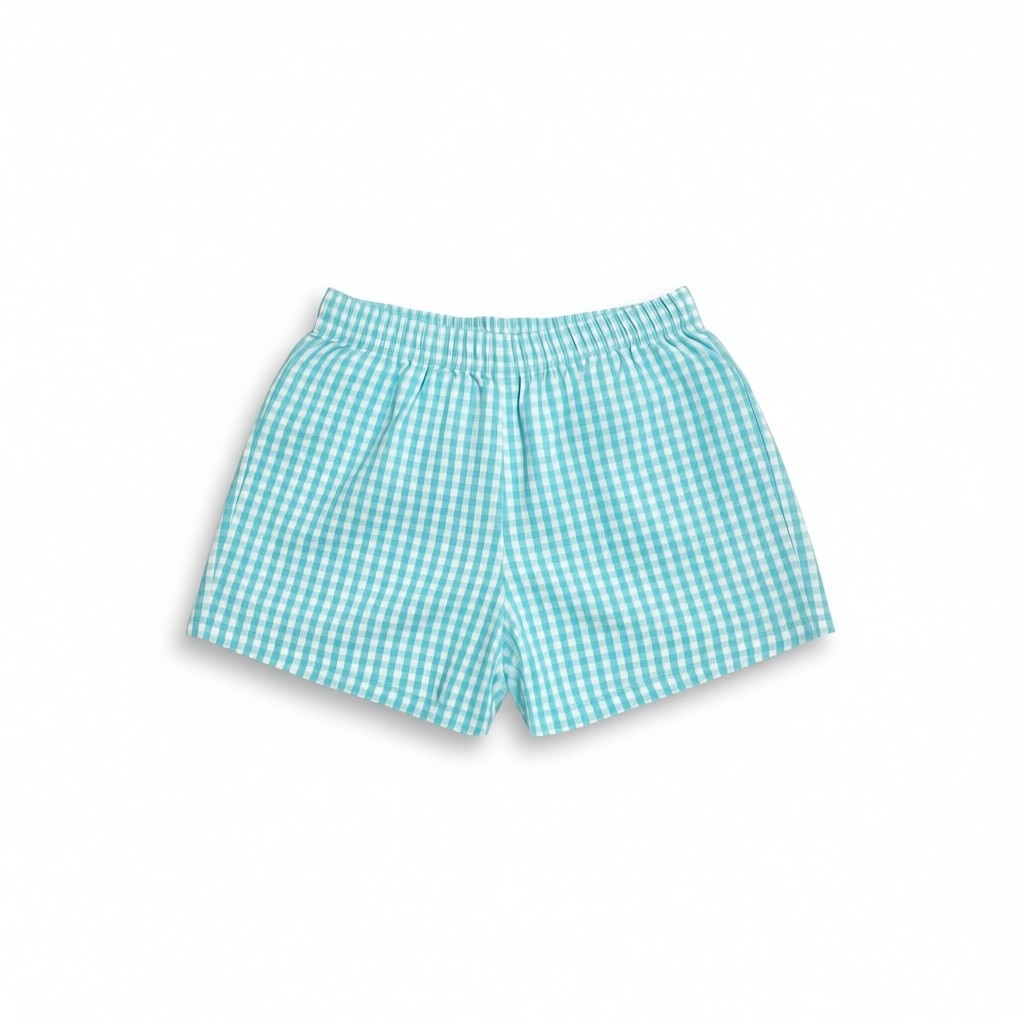 Gingham Boxer Short - Mint