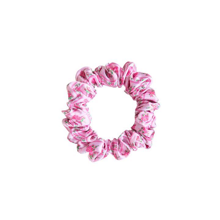 VINTAGE FLORAL - Silk Skinny Scrunchie