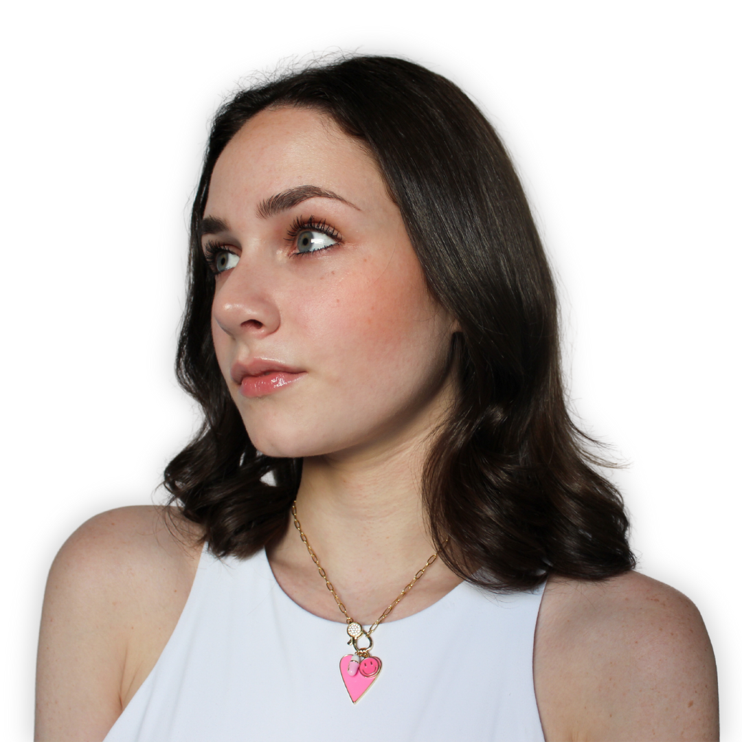 Chill Pill Necklace- Heart Smiley Face Chill Pill Clasp