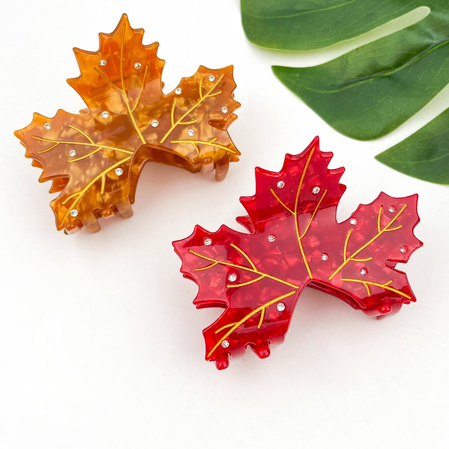 Eco friendly Maple Leaf Hair Claw Hair Clip