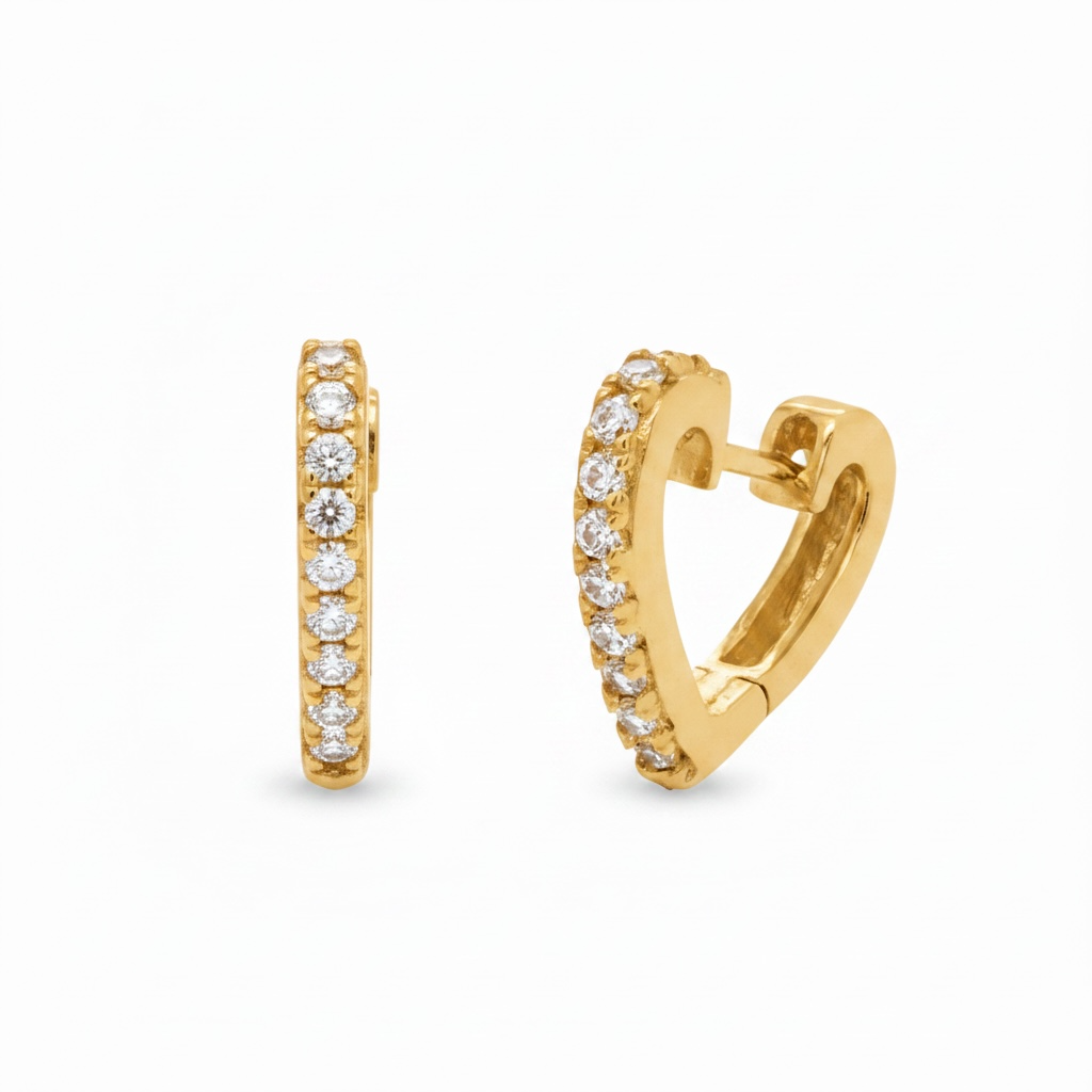 Heart Huggy Hoops