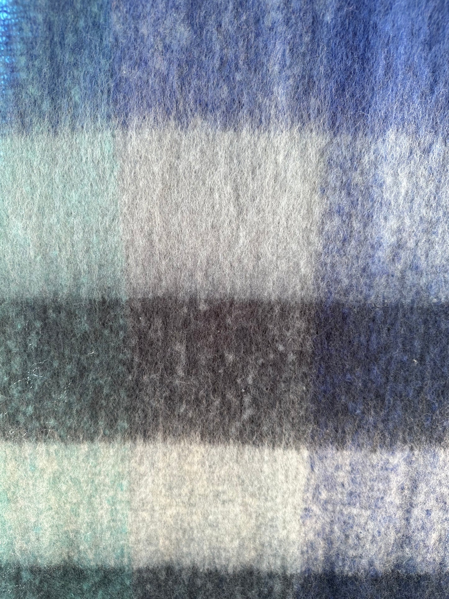 Ella Blanket Scarf- Blues Plaid