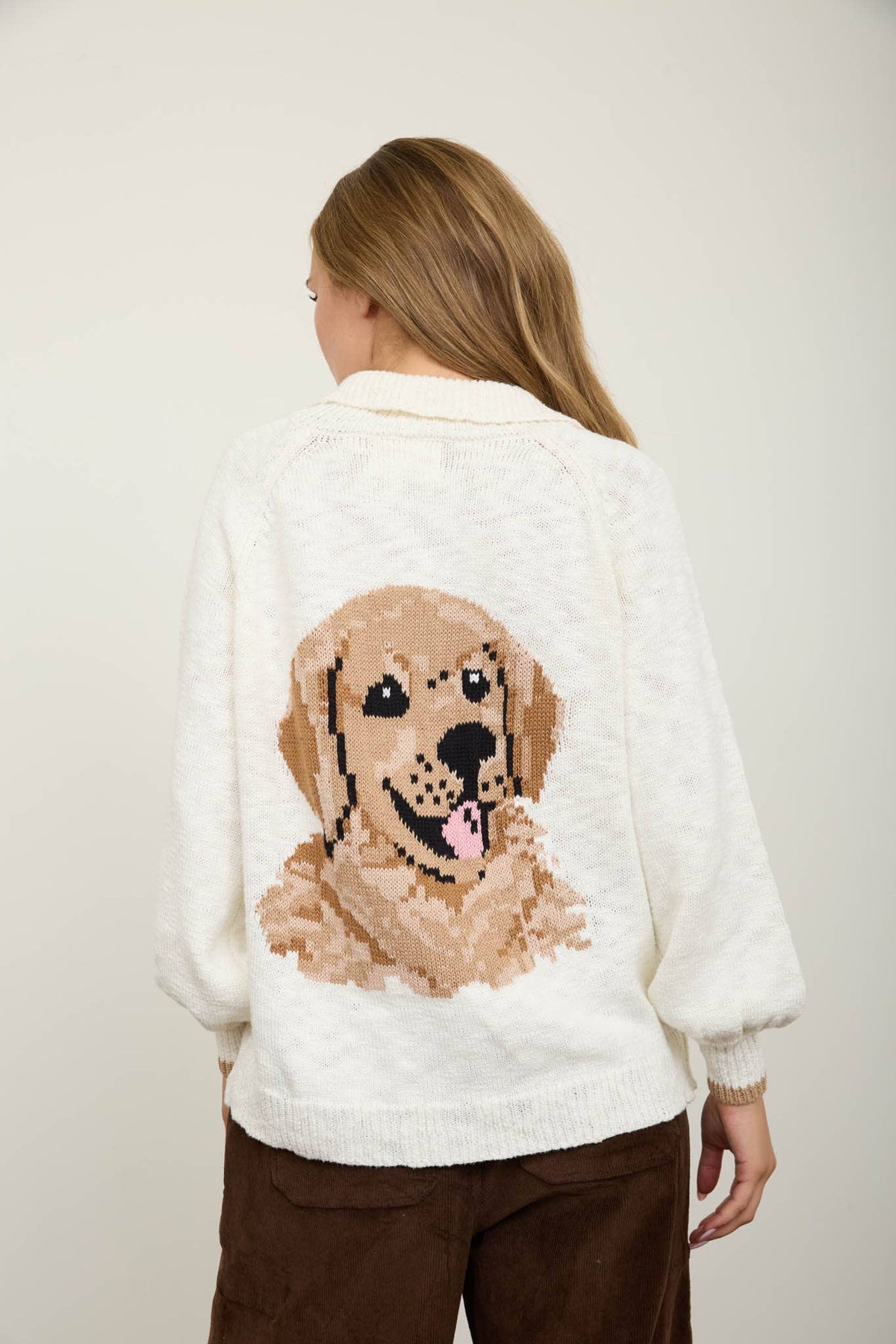 IVORY Puppy Cardigan