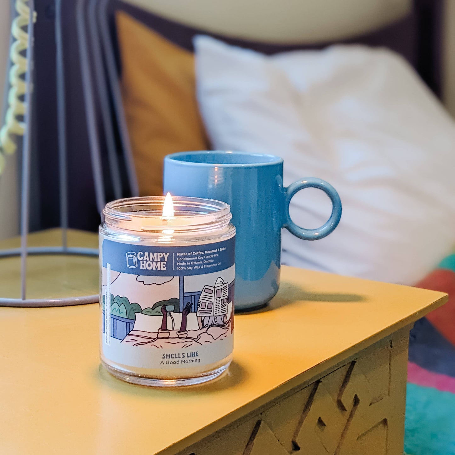 A Good Morning- Coffee, hazelnut, and spice candle - eco soy wax - gift