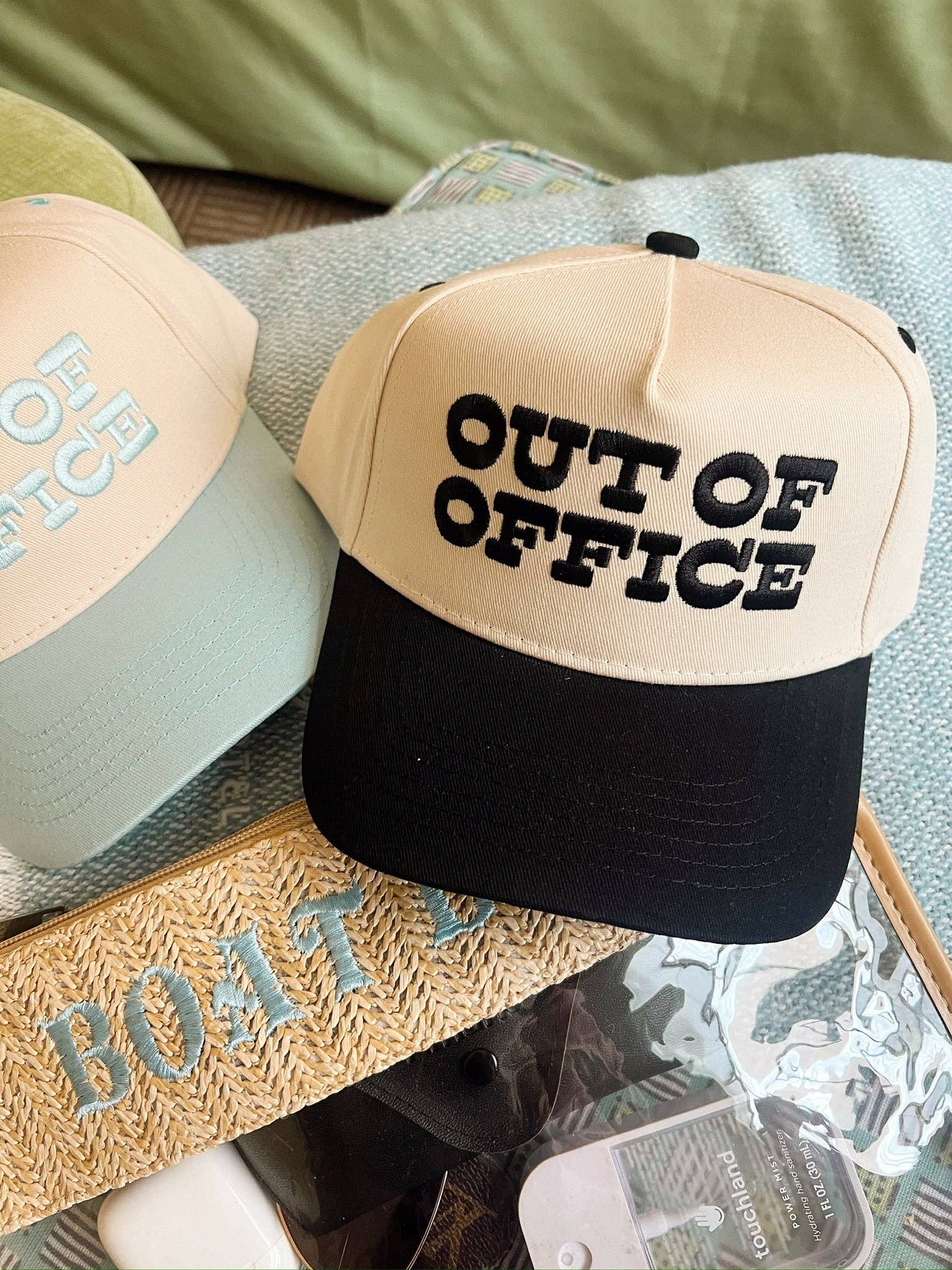 Out of Office - Vintage Trucker Hat: Black